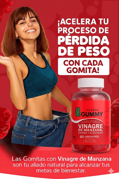 Gomitas Vinagre De Manzana CAFEÍNA y ALCACHOFA - OFERTA 2X1