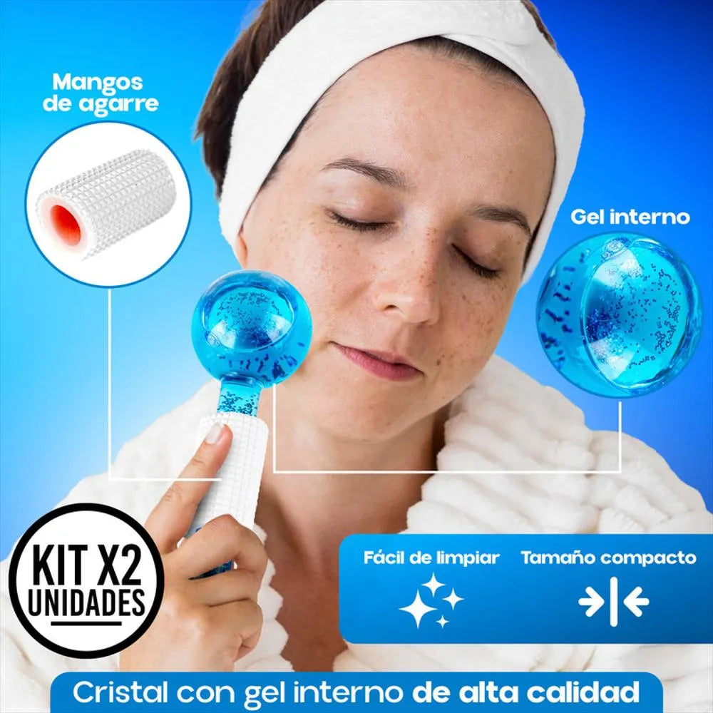 Globos De Hielo Facial Masajeador x2